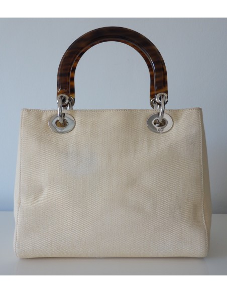 SAC LADY DIOR MEDIUM CREME