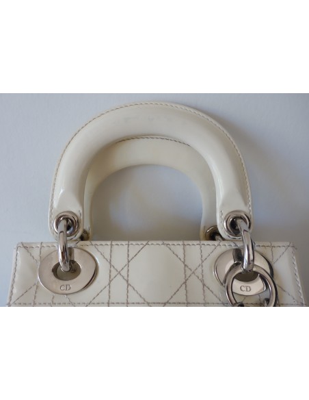 SAC LADY DIOR IVOIRE PM