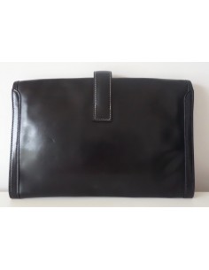 POCHETTE HERMES JIGE CUIR NOIR 2