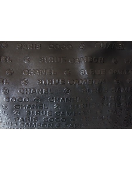 SAC SHOPPING CHANEL 31 RUE CAMBON CUIR NOIR