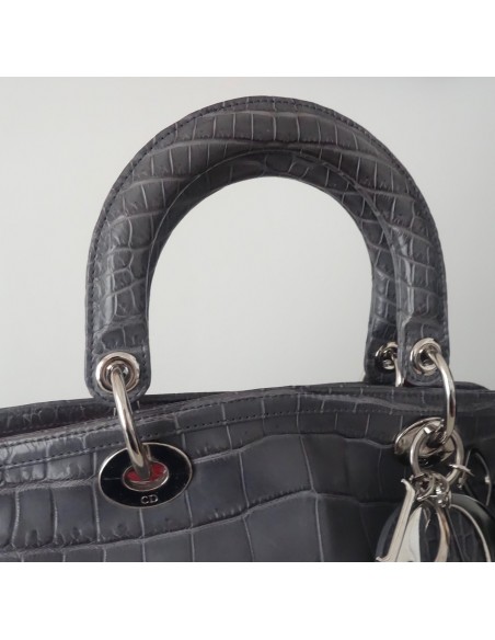 SAC DIOR GRANVILLE CROCODILE