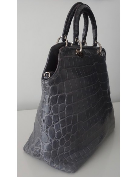 SAC DIOR GRANVILLE CROCODILE