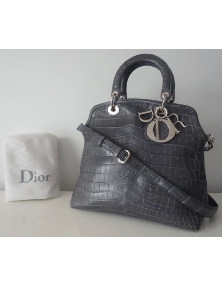 SAC DIOR GRANVILLE CROCODILE