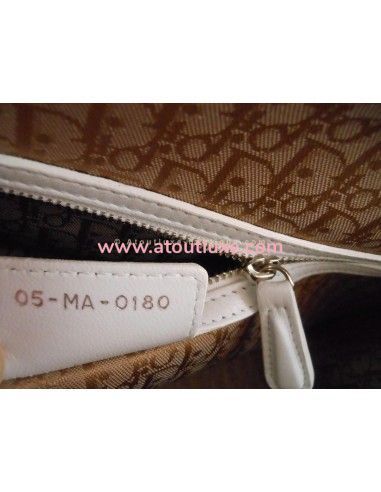 SAC LADY DIOR BLANC GRAND MODELE