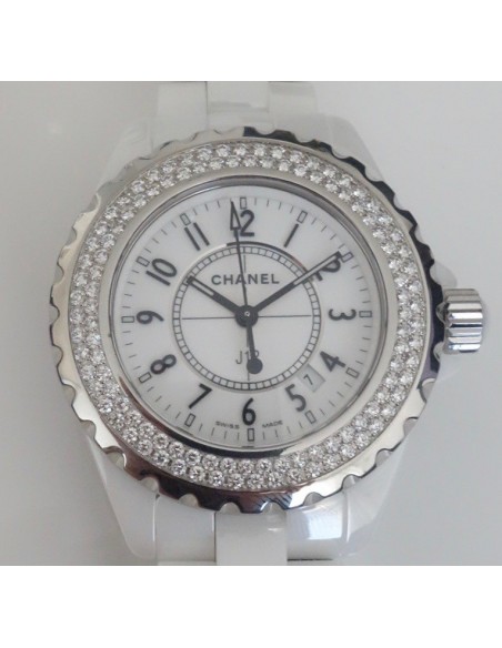 MONTRE CHANEL J12 FULL DIAMANTS POUR DAME