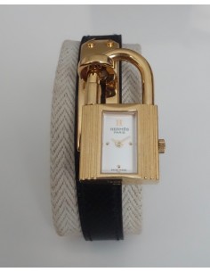 MONTRE HERMES KELLY PLAQUE OR