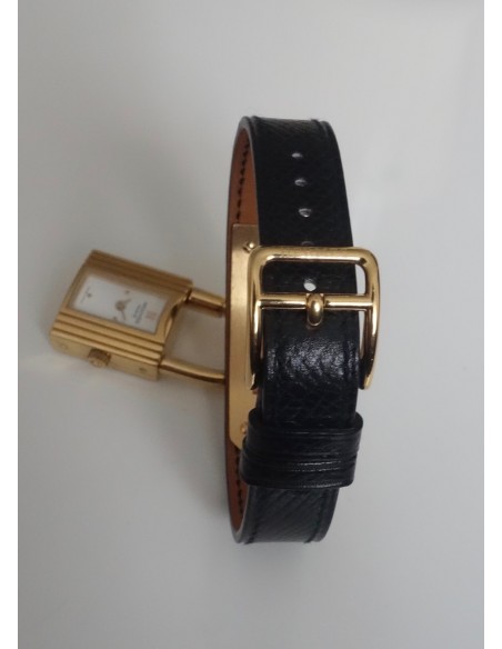 MONTRE HERMES KELLY PLAQUE OR