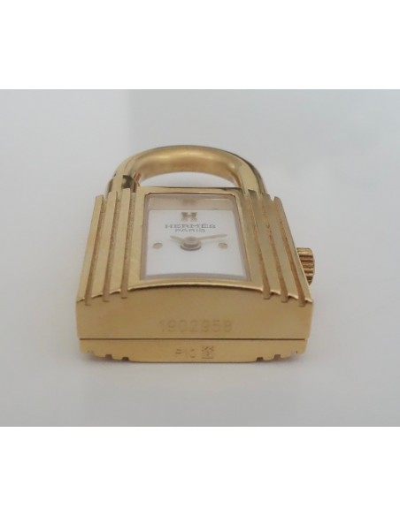 MONTRE HERMES KELLY PLAQUE OR