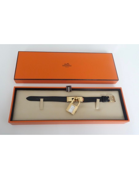 MONTRE HERMES KELLY PLAQUE OR