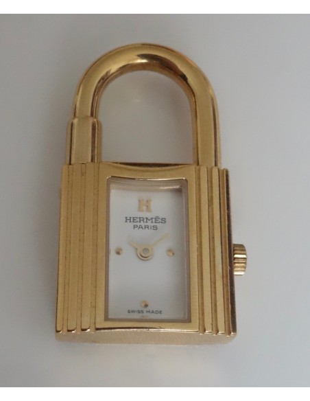 MONTRE HERMES KELLY PLAQUE OR