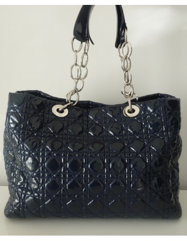 SAC DIOR SOFT CUIR VERNI BLEU MARINE SAC DIOR SOFT CUIR VERNI BLEU MARINE