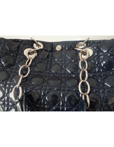 SAC DIOR SOFT CUIR VERNI BLEU MARINE SAC DIOR SOFT CUIR VERNI BLEU MARINE