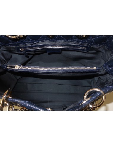 SAC DIOR SOFT CUIR VERNI BLEU MARINE SAC DIOR SOFT CUIR VERNI BLEU MARINE