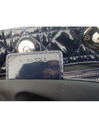 SAC DIOR SOFT CUIR VERNI BLEU MARINE SAC DIOR SOFT CUIR VERNI BLEU MARINE