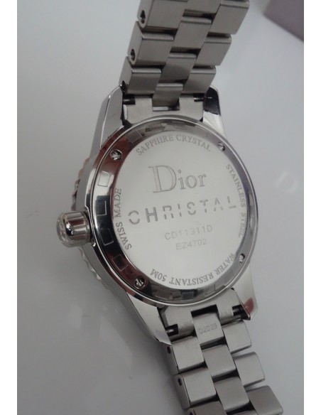 MONTRE DIOR CHRISTAL DIAMANTS BRACELET DIAMANTS