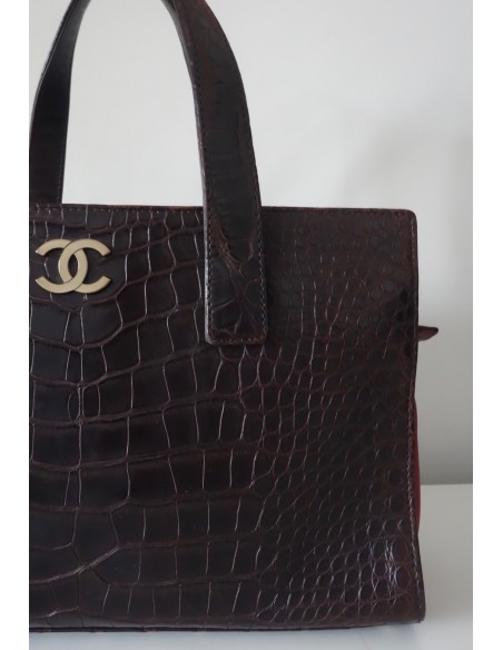 SAC CHANEL SHOPPING CROCODILE