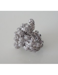 BAGUE CYGNES DIOR - OR GRIS ET DIAMANTS 2