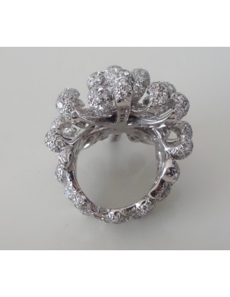 BAGUE CYGNES DIOR - OR GRIS ET DIAMANTS