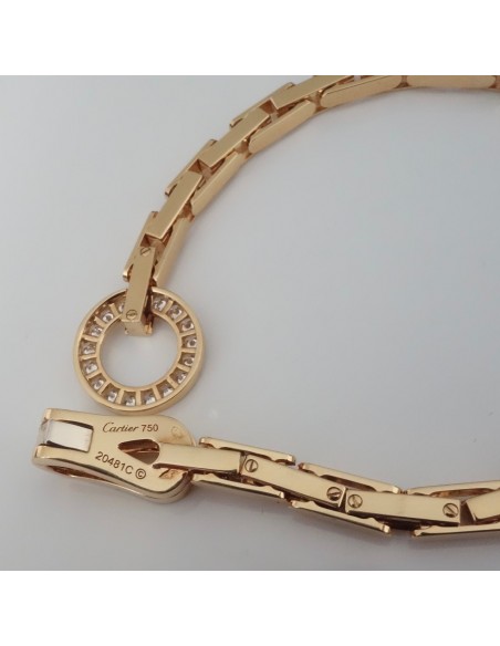 BRACELET CARTIER AGRAPHE OR ET DIAMANTS