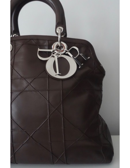 SAC DIOR GRANVILLE CUIR ET PYTHON