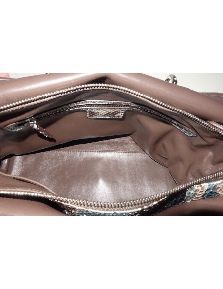 SAC DIOR GRANVILLE CUIR ET PYTHON