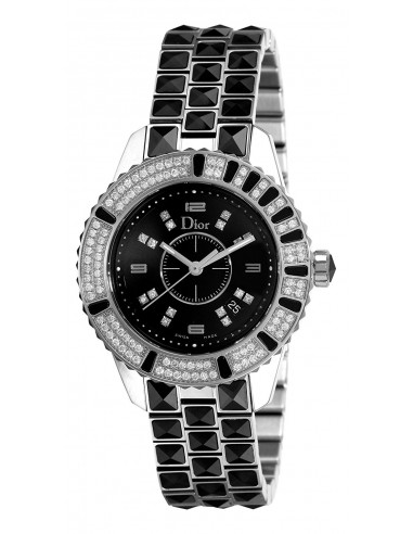 MONTRE DIOR CHRISTAL NOIRE DIAMANTS MONTRE DIOR CHRISTAL NOIRE DIAMANTS