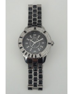 MONTRE DIOR CHRISTAL NOIRE DIAMANTS 2