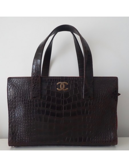 SAC CHANEL SHOPPING CROCODILE