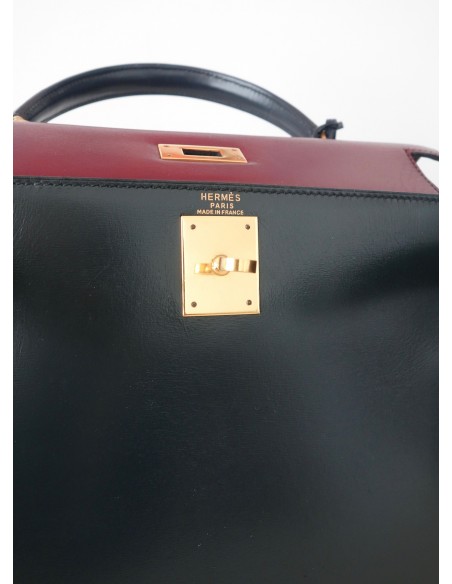 SAC HERMES KELLY BOX 28 TRICOLORE