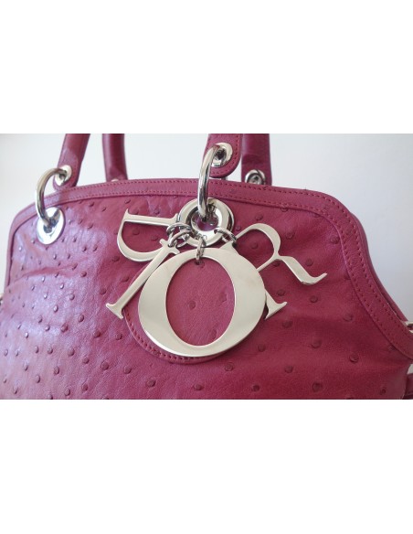 SAC DIOR GRANVILLE AUTRUCHE ROSE