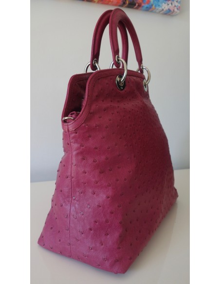 SAC DIOR GRANVILLE AUTRUCHE ROSE