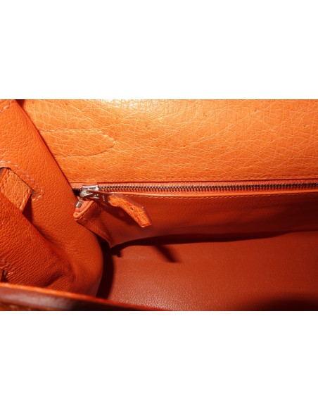 SAC HERMES KELLY AUTRUCHE ORANGE