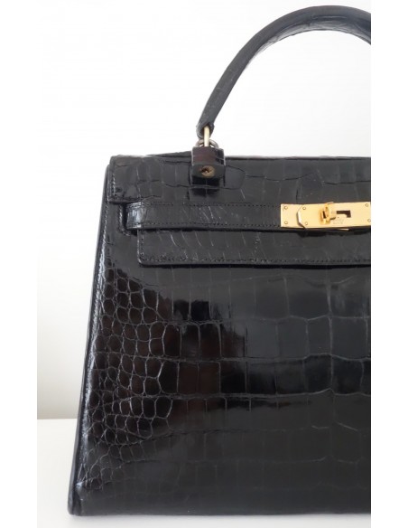 SAC HERMES KELLY CROCODILE 32