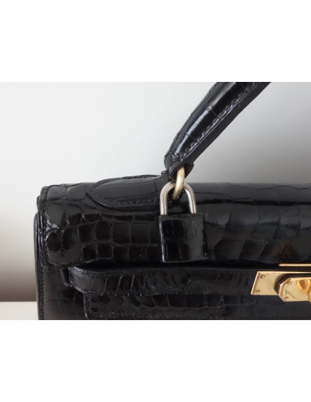 SAC HERMES KELLY CROCODILE 32