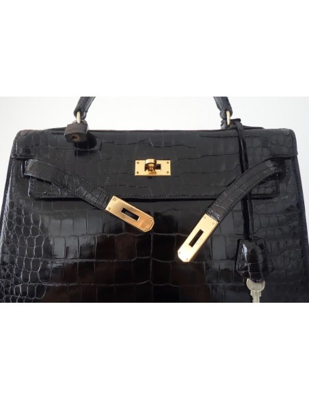 SAC HERMES KELLY CROCODILE 32