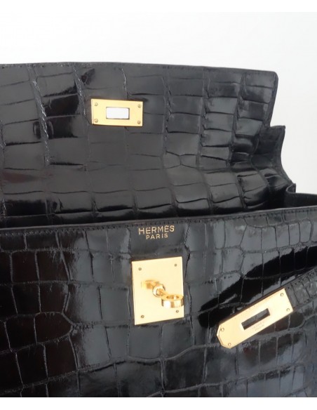 SAC HERMES KELLY CROCODILE 32