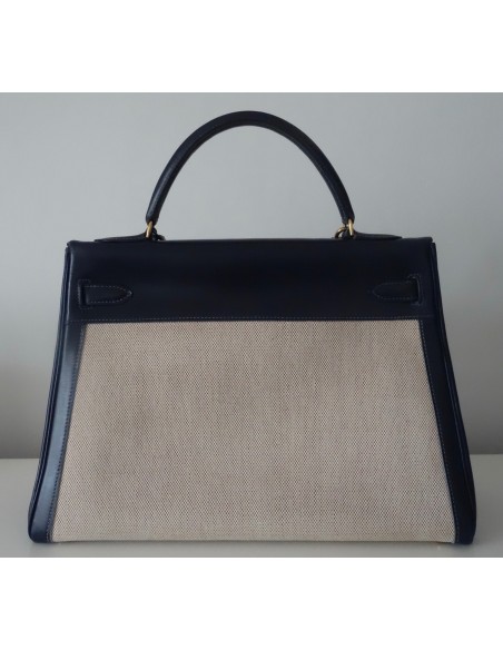 SAC HERMES KELLY BI-MATIERE