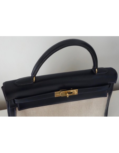 SAC HERMES KELLY BI-MATIERE