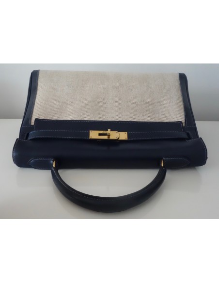 SAC HERMES KELLY BI-MATIERE