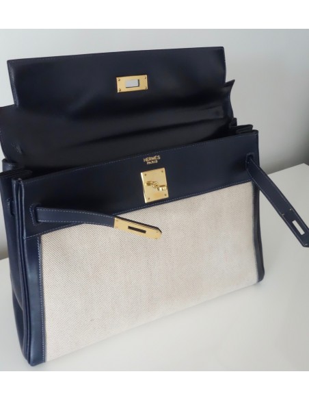 SAC HERMES KELLY BI-MATIERE