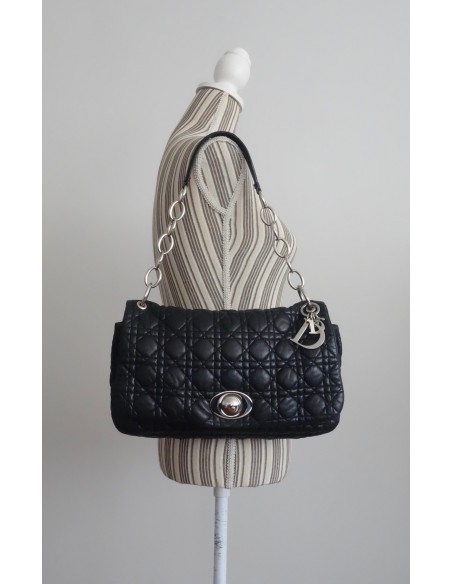 SAC DIOR RENDEZ-VOUS CUIR NOIR