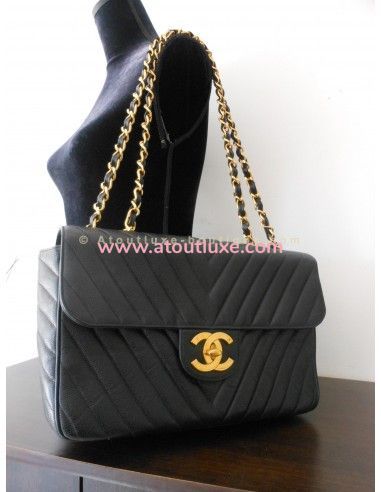 SAC CHANEL MADEMOISELLE JUMBO CHEVRON