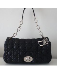 SAC DIOR RENDEZ-VOUS CUIR NOIR
