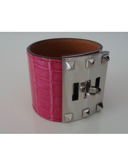 BRACELET HERMES EXTREME ALLIGATOR FUSCHIA