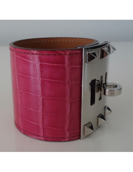 BRACELET HERMES EXTREME ALLIGATOR FUSCHIA