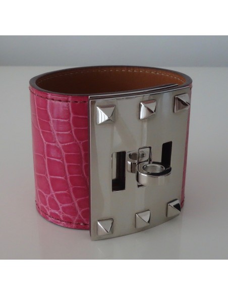 BRACELET HERMES EXTREME ALLIGATOR FUSCHIA