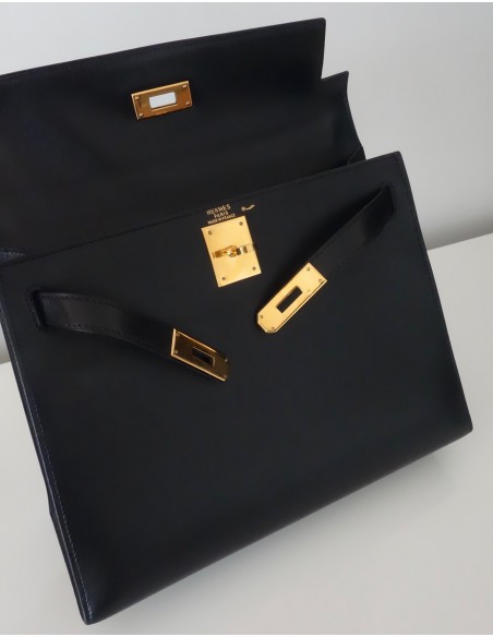 SAC HERMES KELLY 28 NOIR