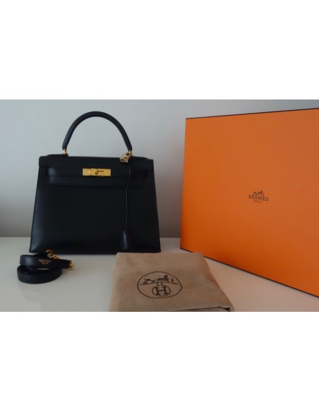 SAC HERMES KELLY 28 NOIR