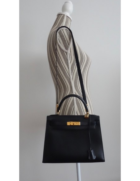 SAC HERMES KELLY 28 NOIR