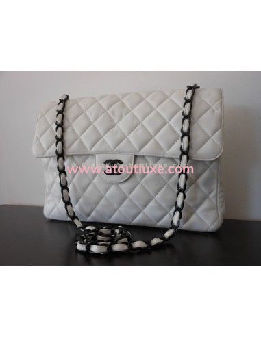 SAC CHANEL MADEMOISELLE BLANC GM